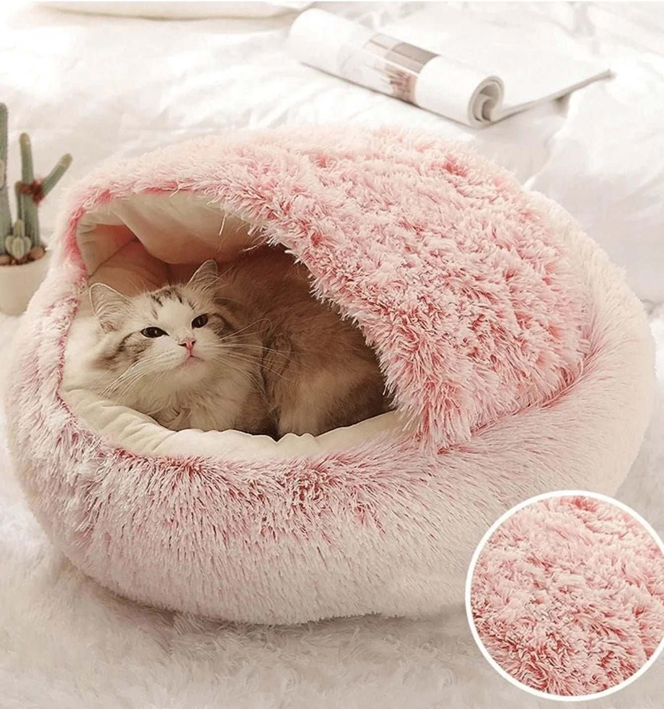lit pour chat / Panier en Peluche™ - Griffe de Moustache