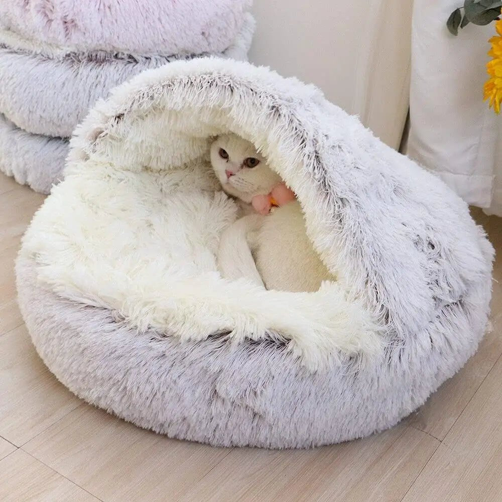lit pour chat / Panier en Peluche™ - Griffe de Moustache