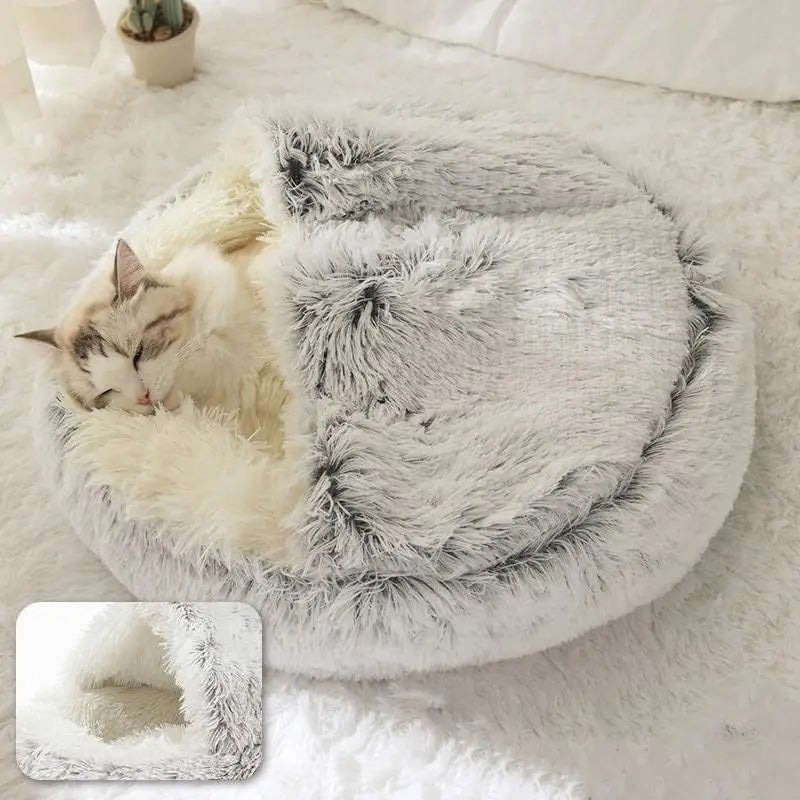 lit pour chat / Panier en Peluche™ - Griffe de Moustache