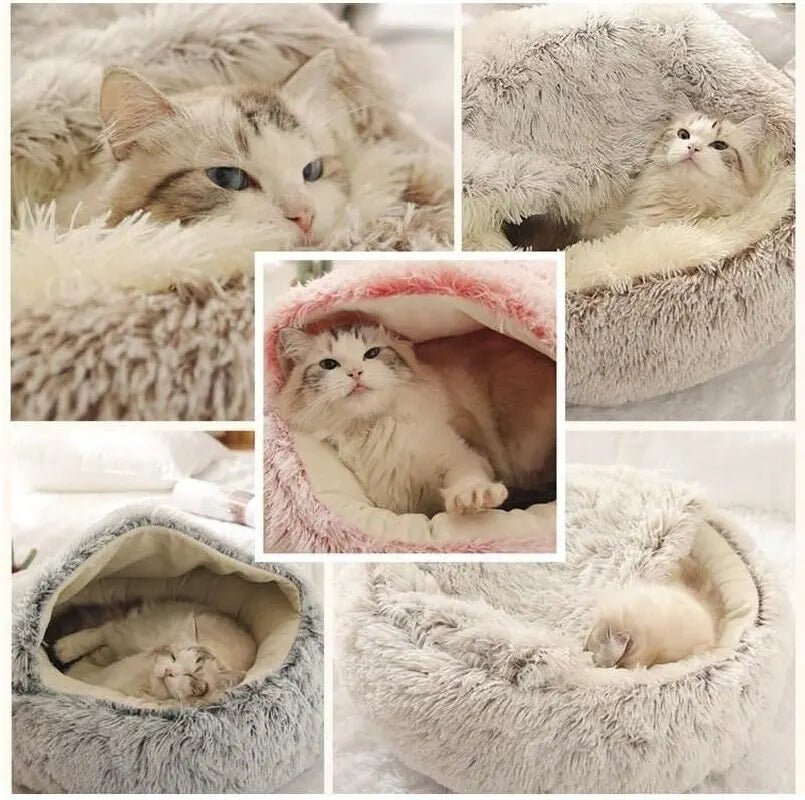 lit pour chat / Panier en Peluche™ - Griffe de Moustache